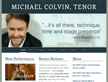 Tablet Screenshot of michaelcolvin.com